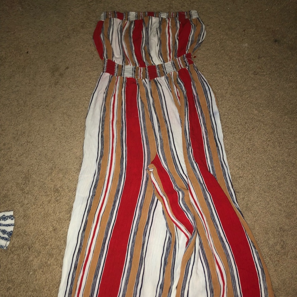 striped jumpsuit
